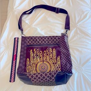 Namaste high quality bag with metal attachment handle